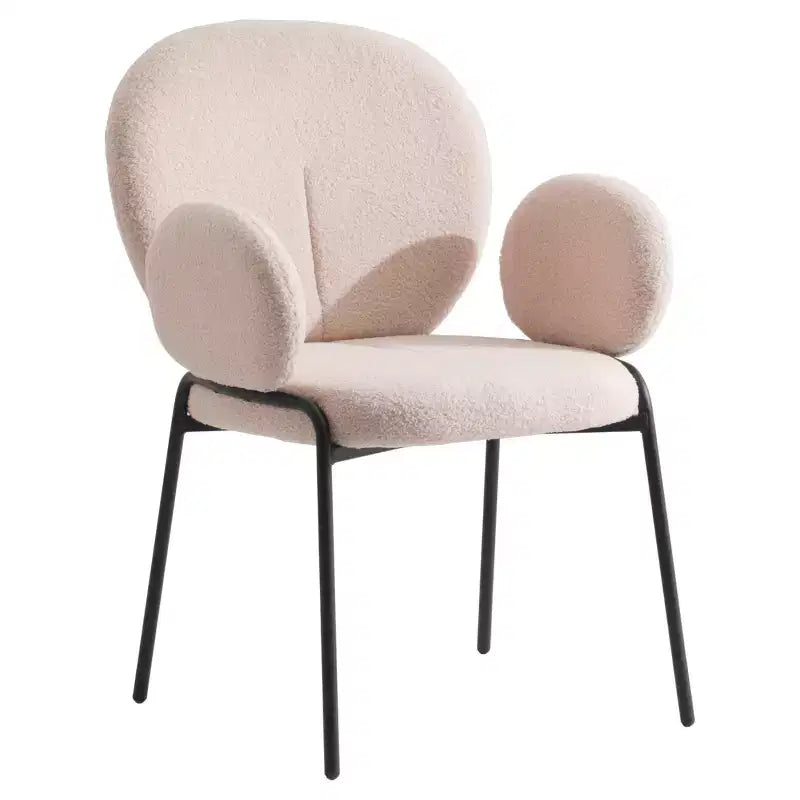 Chaises de salle à manger avec accoudoirs et cadre noir, lot de 2, confortables, élégantes et modernes, pour la salle à manger et la cuisine
