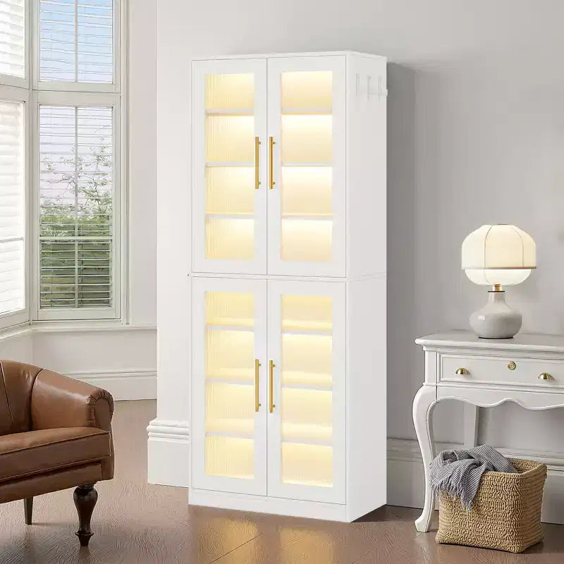 Schuhschrank mit per Fernbedienung steuerbarer LED-Beleuchtung für ein smartes Zuhause