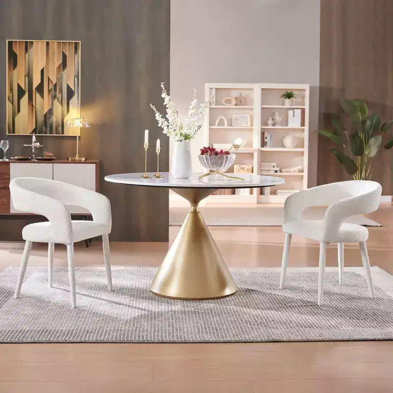 Ensemble de 2 chaises de salle à manger avec pieds en métal, pour salle à manger, salon ou bureau à domicile