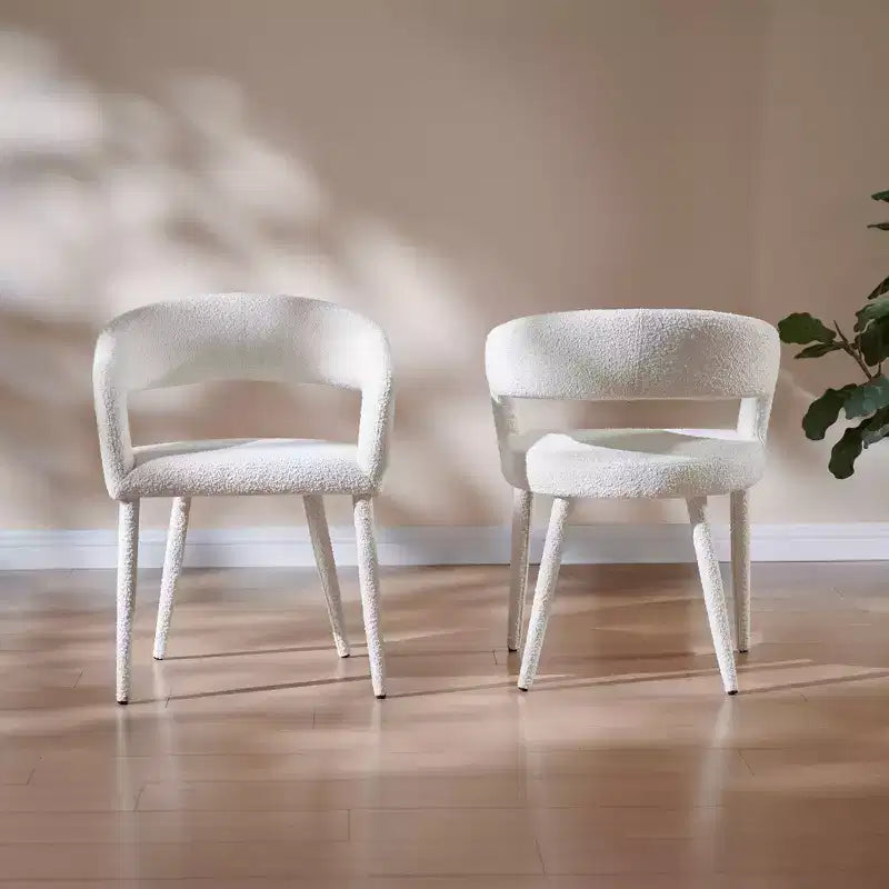 Ensemble de 2 chaises de salle à manger avec pieds en métal, pour salle à manger, salon ou bureau à domicile