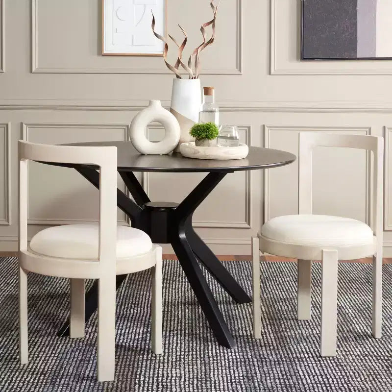 Silla de comedor redonda de estilo nórdico (juego de 2)