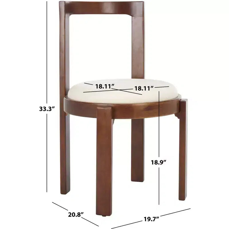 Silla de comedor redonda de estilo nórdico (juego de 2)