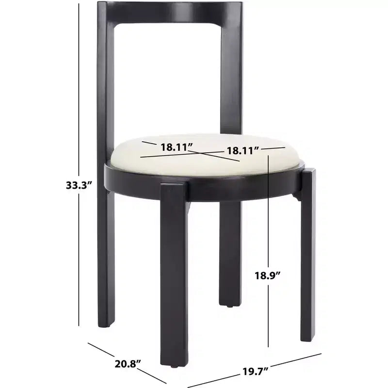 Silla de comedor redonda de estilo nórdico (juego de 2)