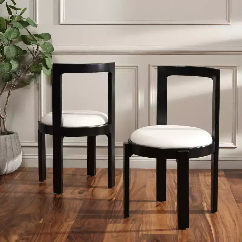 Silla de comedor redonda de estilo nórdico (juego de 2)