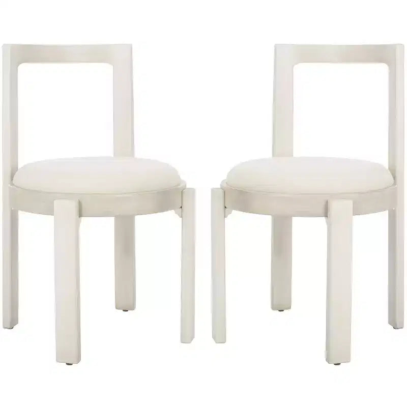 Silla de comedor redonda de estilo nórdico (juego de 2)