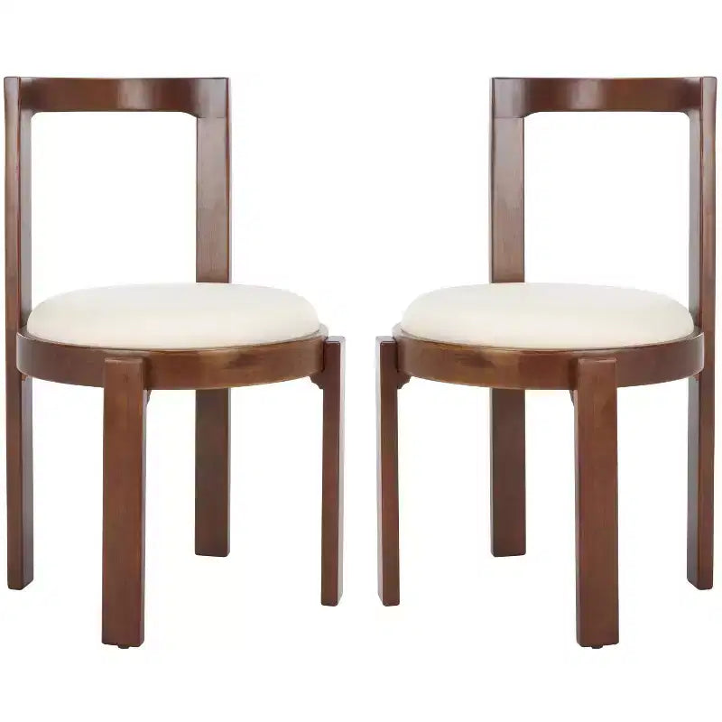 Silla de comedor redonda de estilo nórdico (juego de 2)