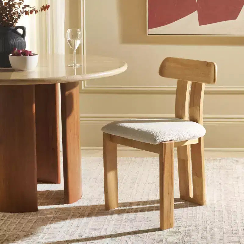 Silla de comedor con asiento nórdico de bouclé - DCH8806 - Safavieh