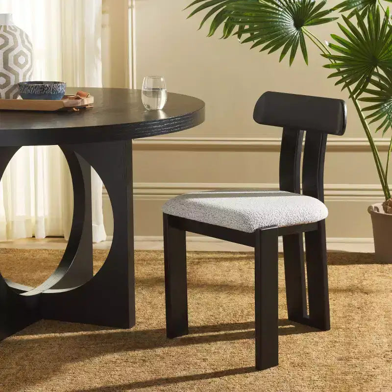 Silla de comedor con asiento nórdico de bouclé - DCH8806 - Safavieh