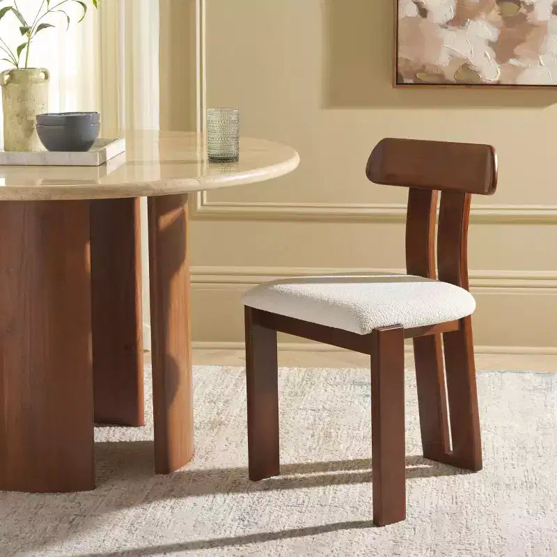 Silla de comedor con asiento nórdico de bouclé - DCH8806 - Safavieh