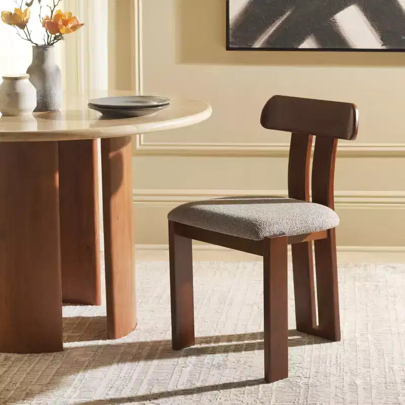 Silla de comedor con asiento nórdico de bouclé - DCH8806 - Safavieh