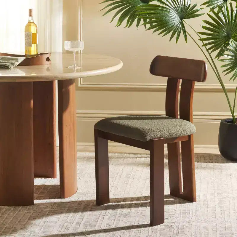 Silla de comedor con asiento nórdico de bouclé - DCH8806 - Safavieh