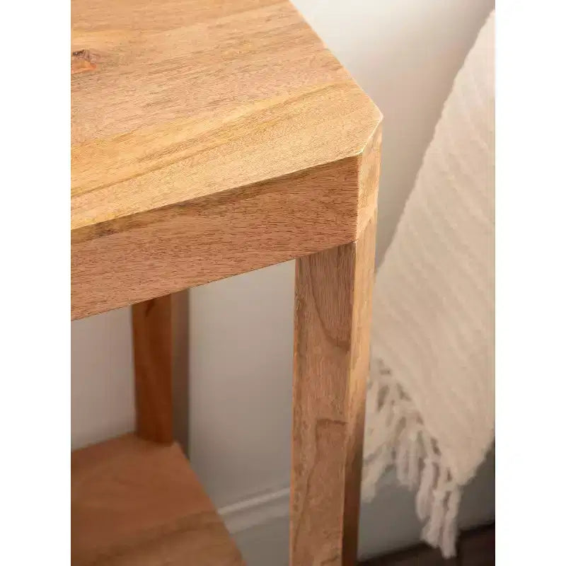 Console en bois, 36x14x33, naturel