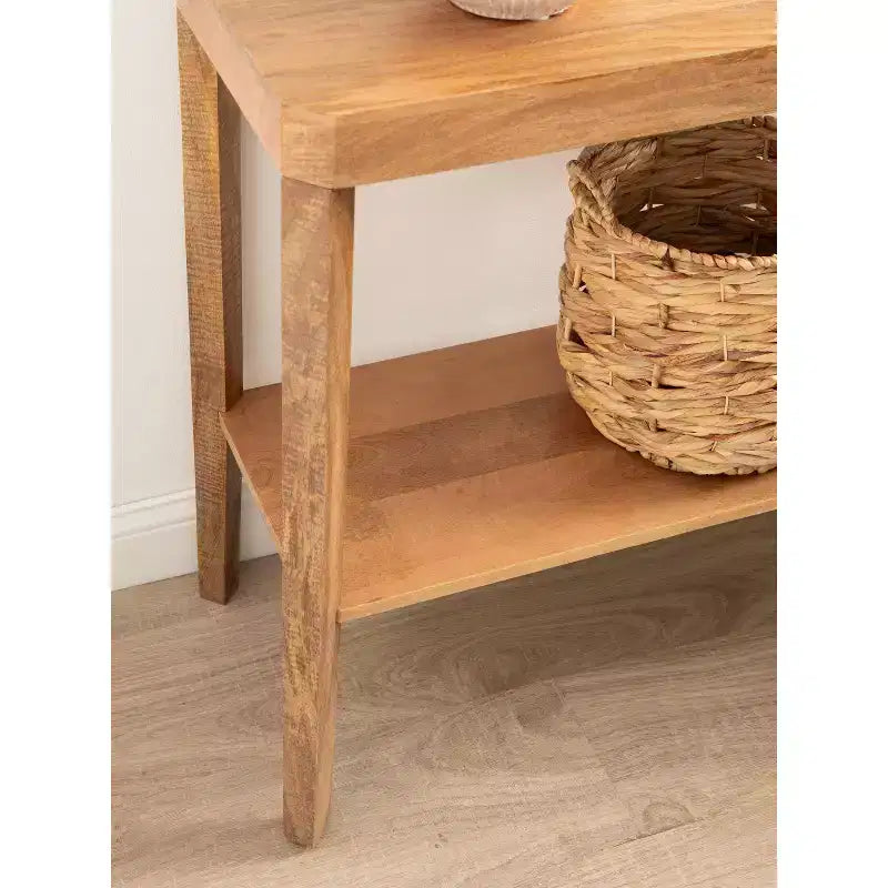 Console en bois, 36x14x33, naturel