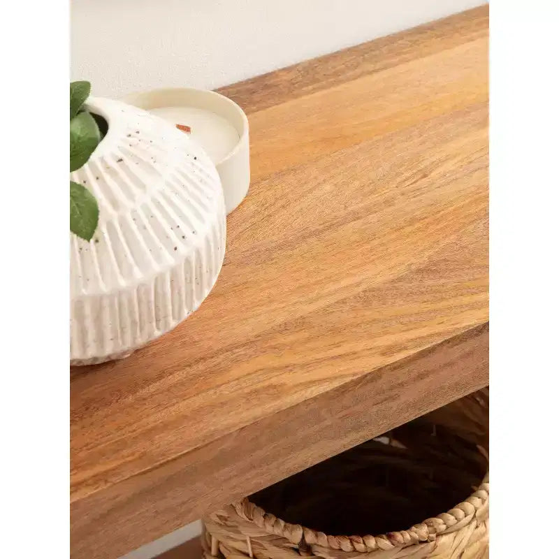 Console en bois, 36x14x33, naturel