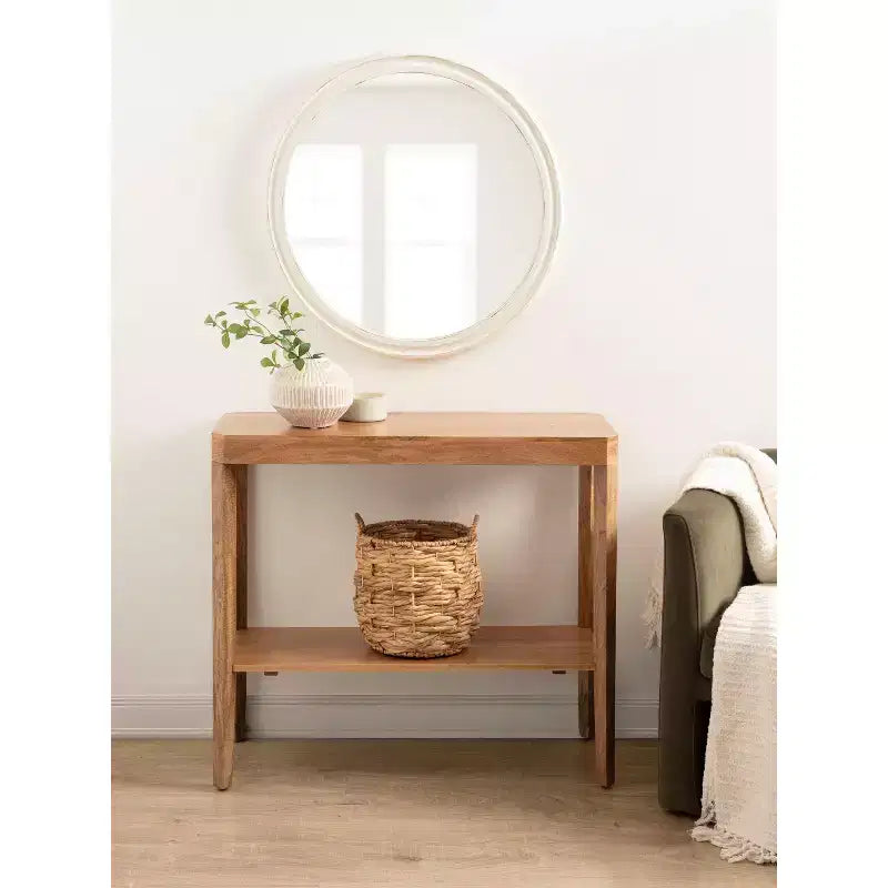 Console en bois, 36x14x33, naturel