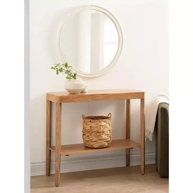 Console en bois, 36x14x33, naturel
