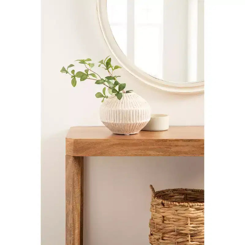Console en bois, 36x14x33, naturel