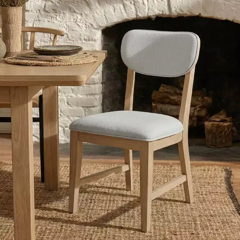 Chaises de salle à manger en bois massif avec dossier ergonomique et coussin épais de 3.3, pour la salle à manger et le salon