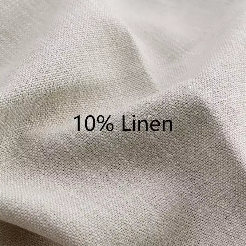 Set mit 2 modernen gepolsterten Esszimmerstühlen, armlose Küchenstühle aus Leinenmischgewebe mit Beinen aus massivem Gummibaumholz, für das Esszimmer