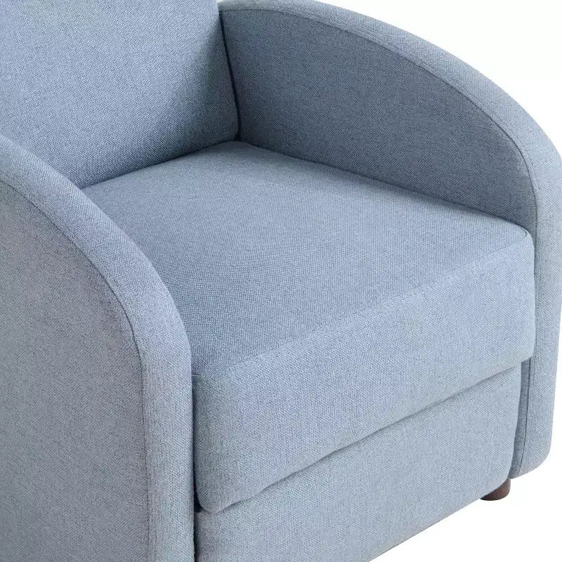 Sillón reclinable nórdico de respaldo abatible, tejido