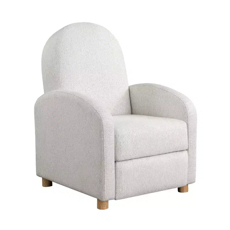 Sillón reclinable nórdico de respaldo abatible, tejido