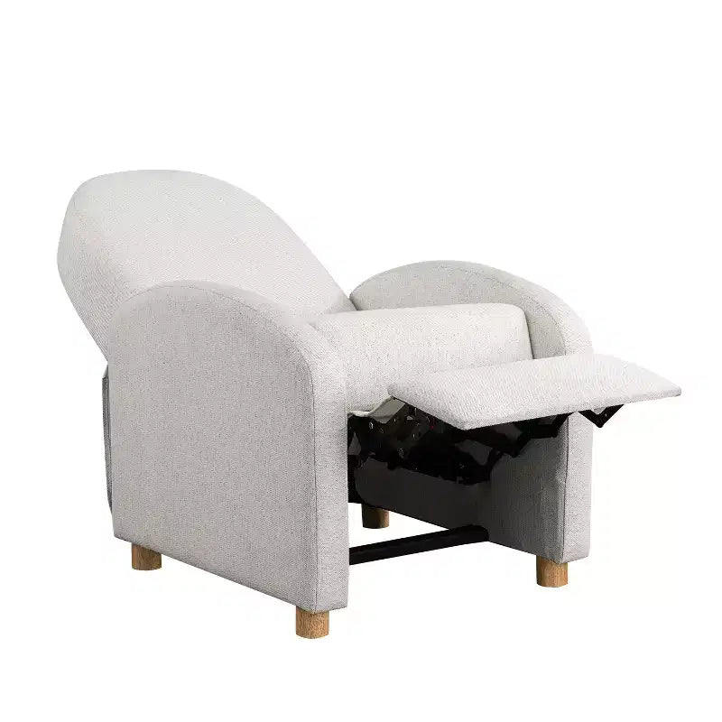 Sillón reclinable nórdico de respaldo abatible, tejido