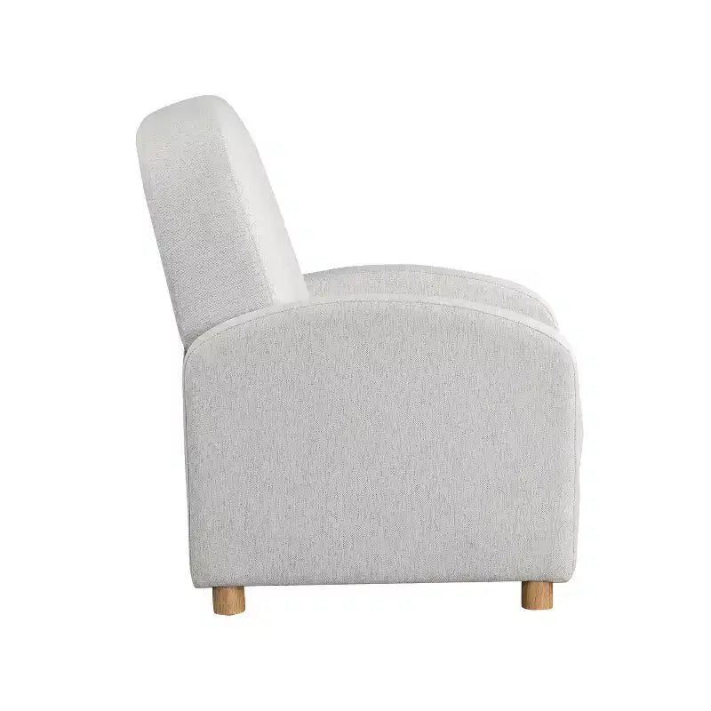 Sillón reclinable nórdico de respaldo abatible, tejido