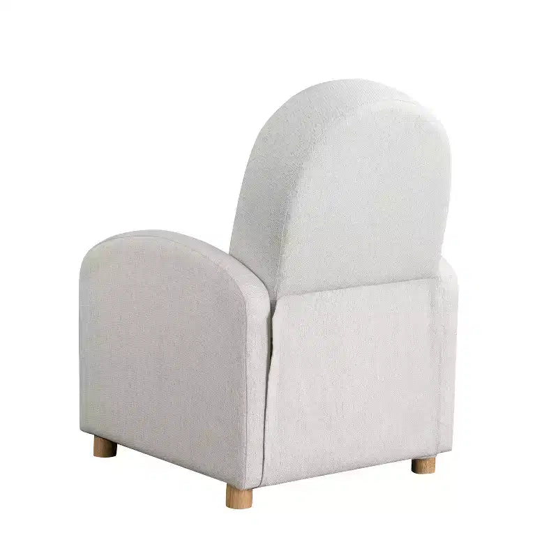 Sillón reclinable nórdico de respaldo abatible, tejido