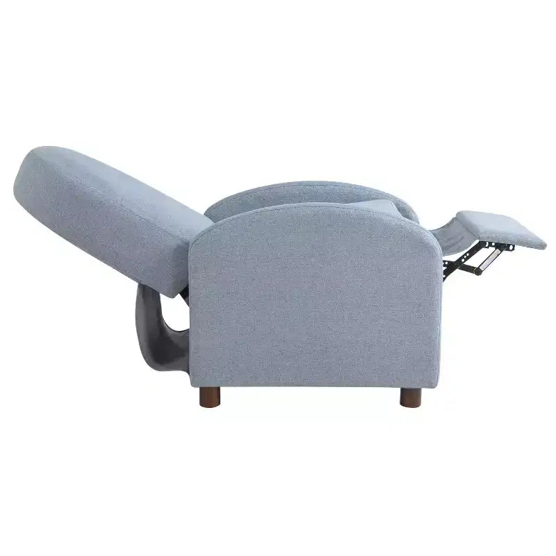 Sillón reclinable nórdico de respaldo abatible, tejido